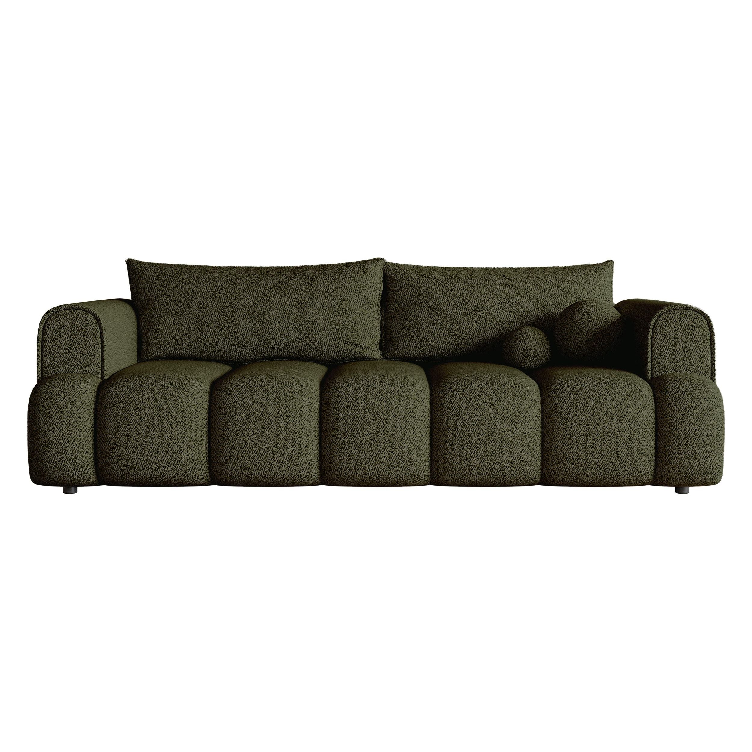 Sofa lova ANDELINA, chaki spalvos, boucle