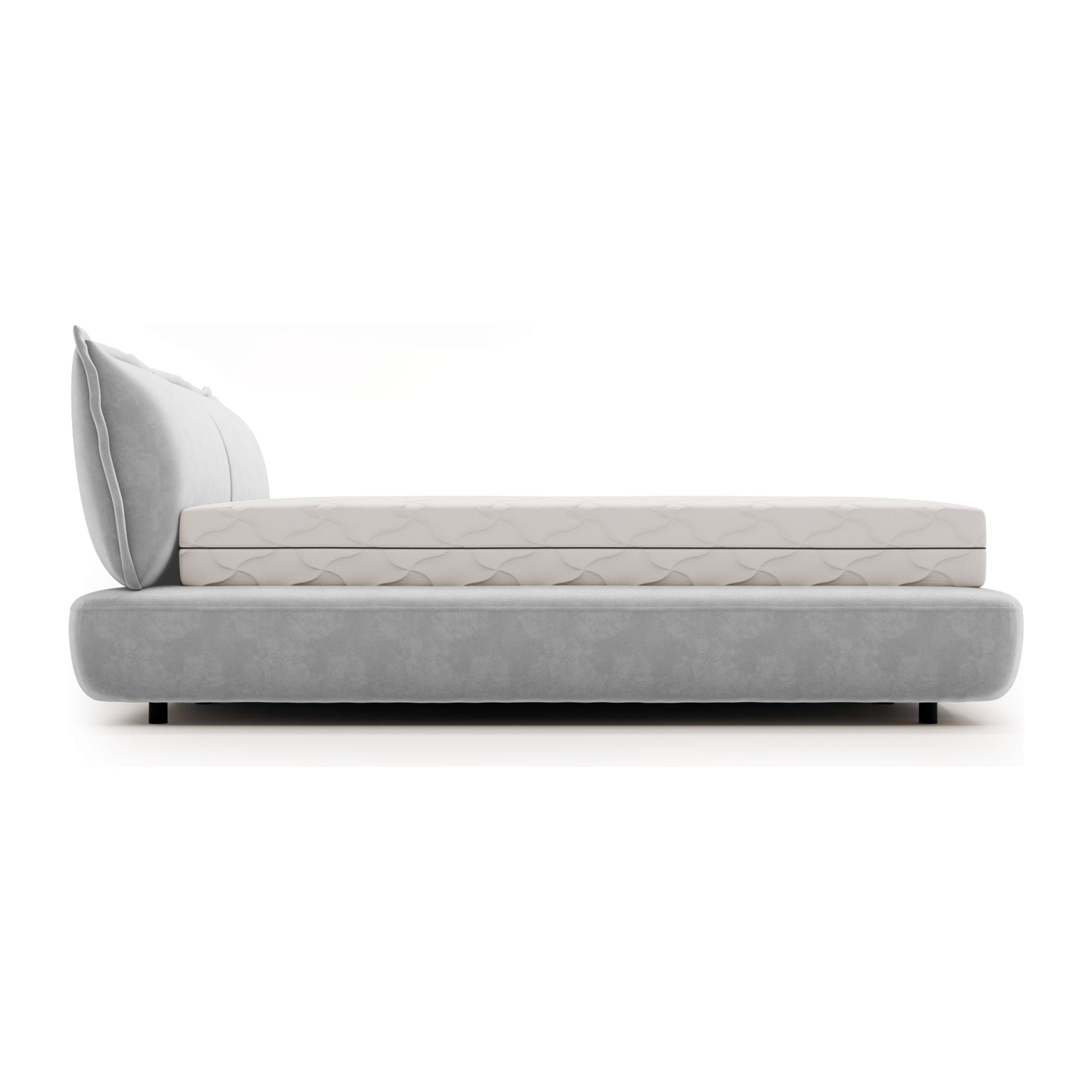Minkšta lova BORBELE, šviesiai pilka spalva