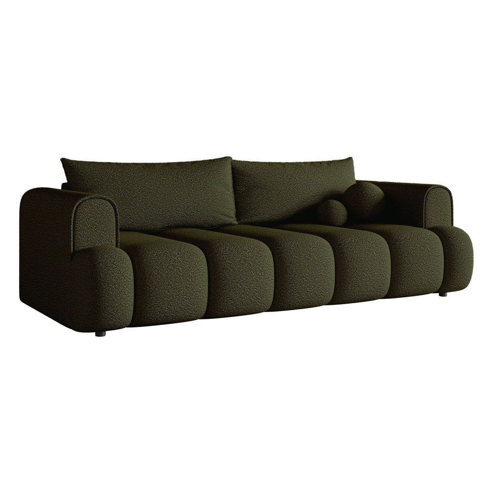 Sofa lova ANDELINA, chaki spalvos, boucle