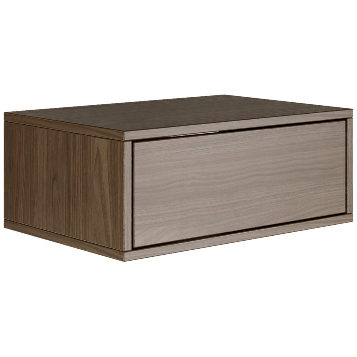 Pakabinama naktinė spintelė ZARI, riešutas, 50 cm, 2