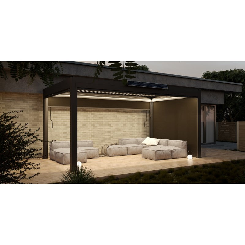 Saulės LED apšvietimas pergolei VERANO 5x3 m