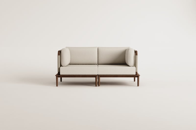 Sofa MODENA, 2 dalių su pufu