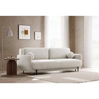 Sofa-lova OVALS, kreminė veliūras