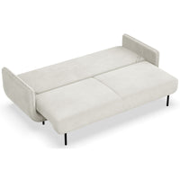 Sofa-lova OVALS, kreminė veliūras