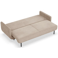 Sofa-lova OVALS, smėlinė veliūras