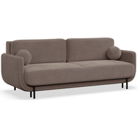 Sofa-lova OVALS, šviesiai ruda veliūras