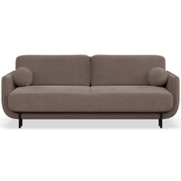 Sofa-lova OVALS, šviesiai ruda veliūras