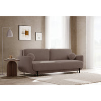 Sofa-lova OVALS, šviesiai ruda veliūras