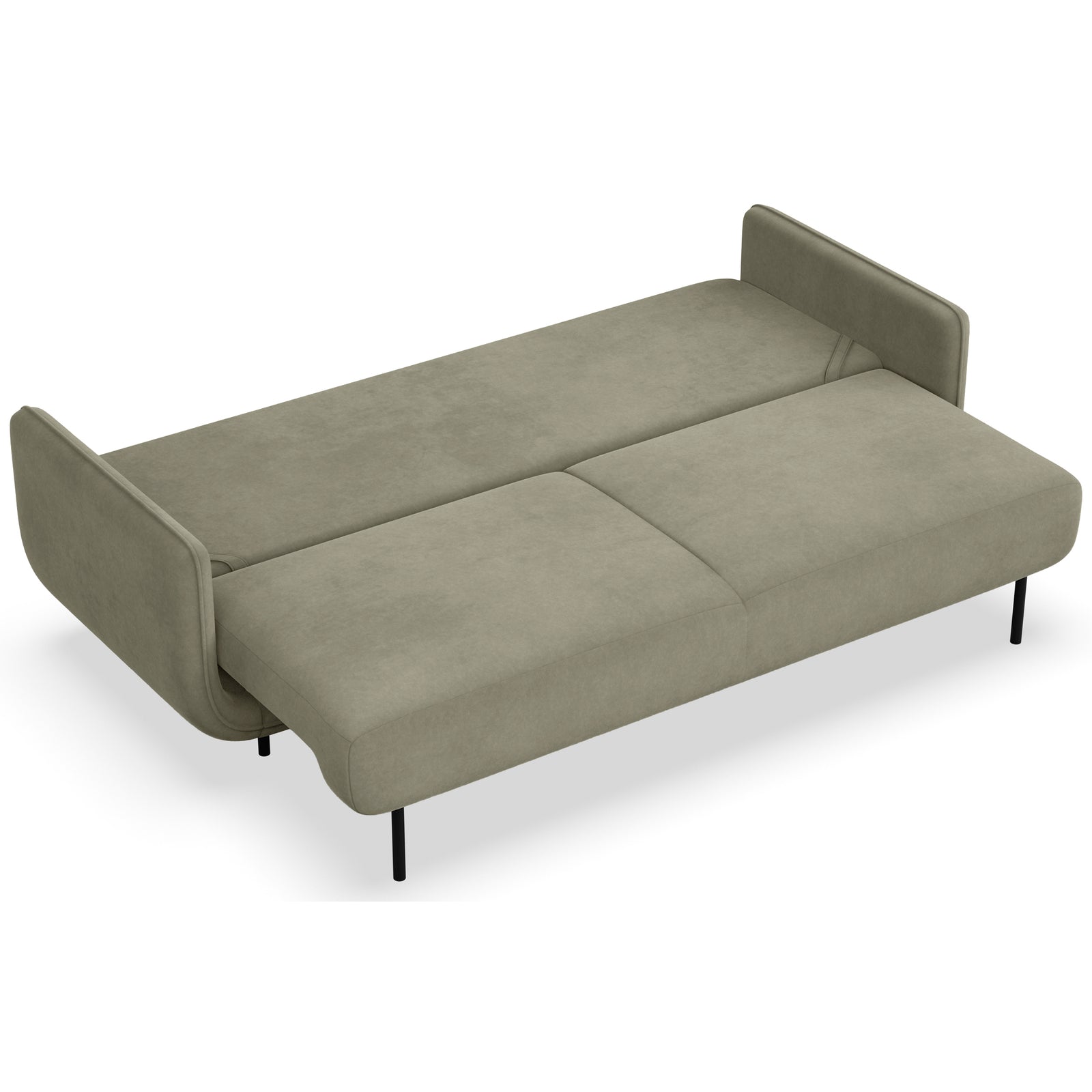 Sofa-lova OVALS, šalavijų veliūras
