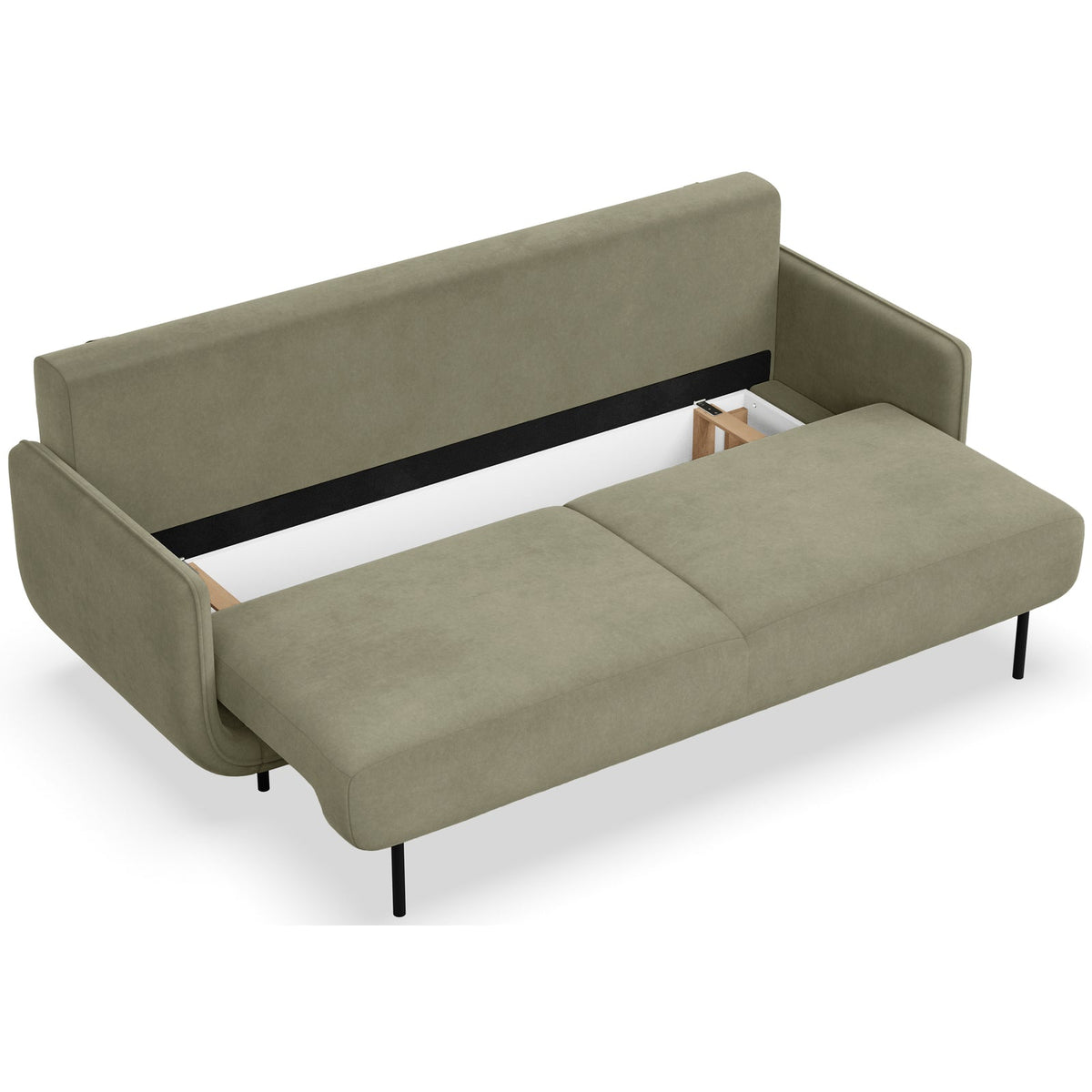 Sofa-lova OVALS, šalavijų veliūras