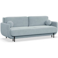 Sofa-lova OVALS, žydra veliūras