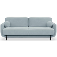 Sofa-lova OVALS, žydra veliūras