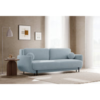 Sofa-lova OVALS, žydra veliūras