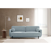 Sofa-lova OVALS, žydra veliūras