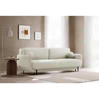 Sofa-lova OVALS, kreminė pinta