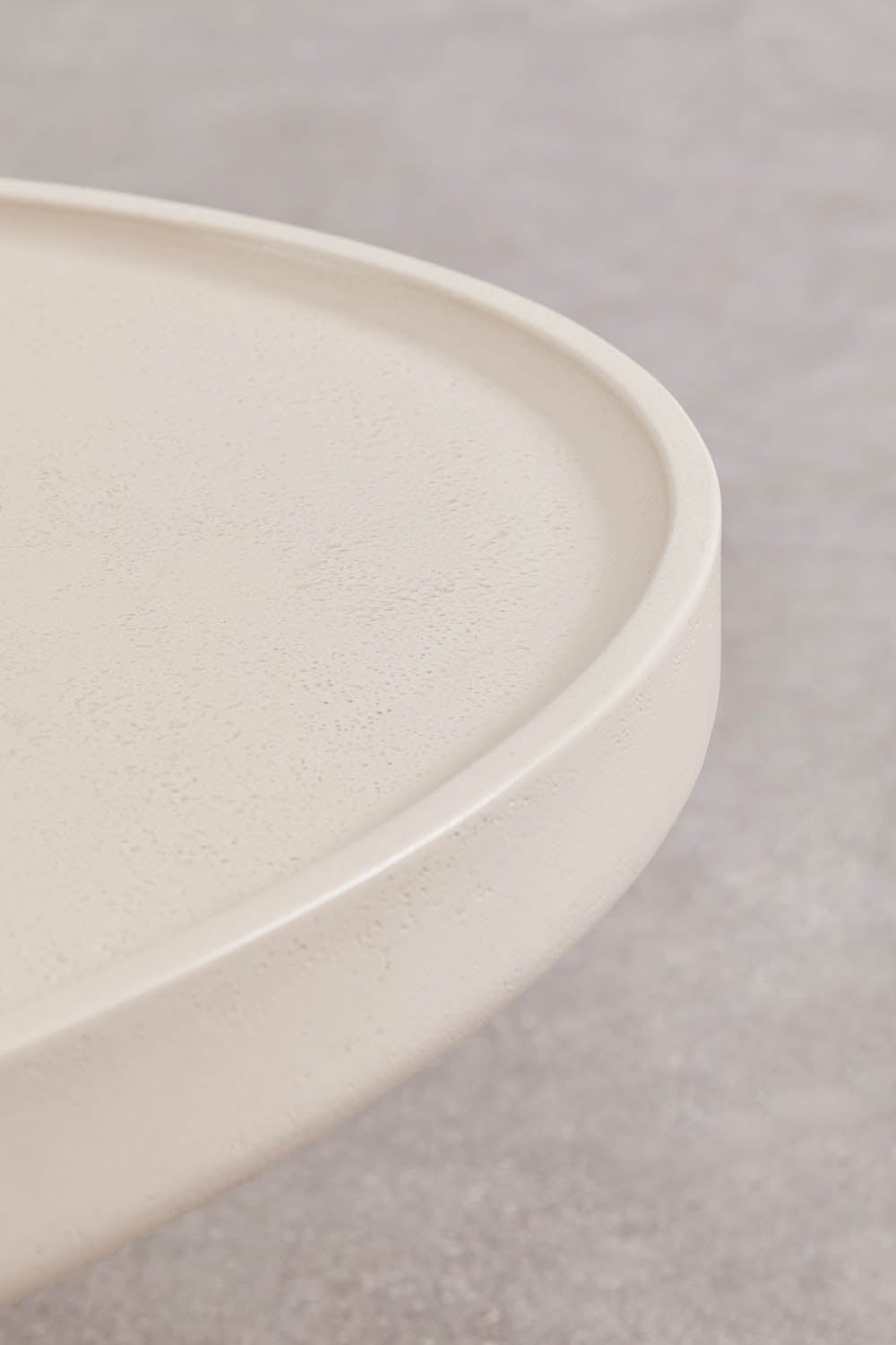 Oval coffee table LUNOURA 110x60 cm, cement