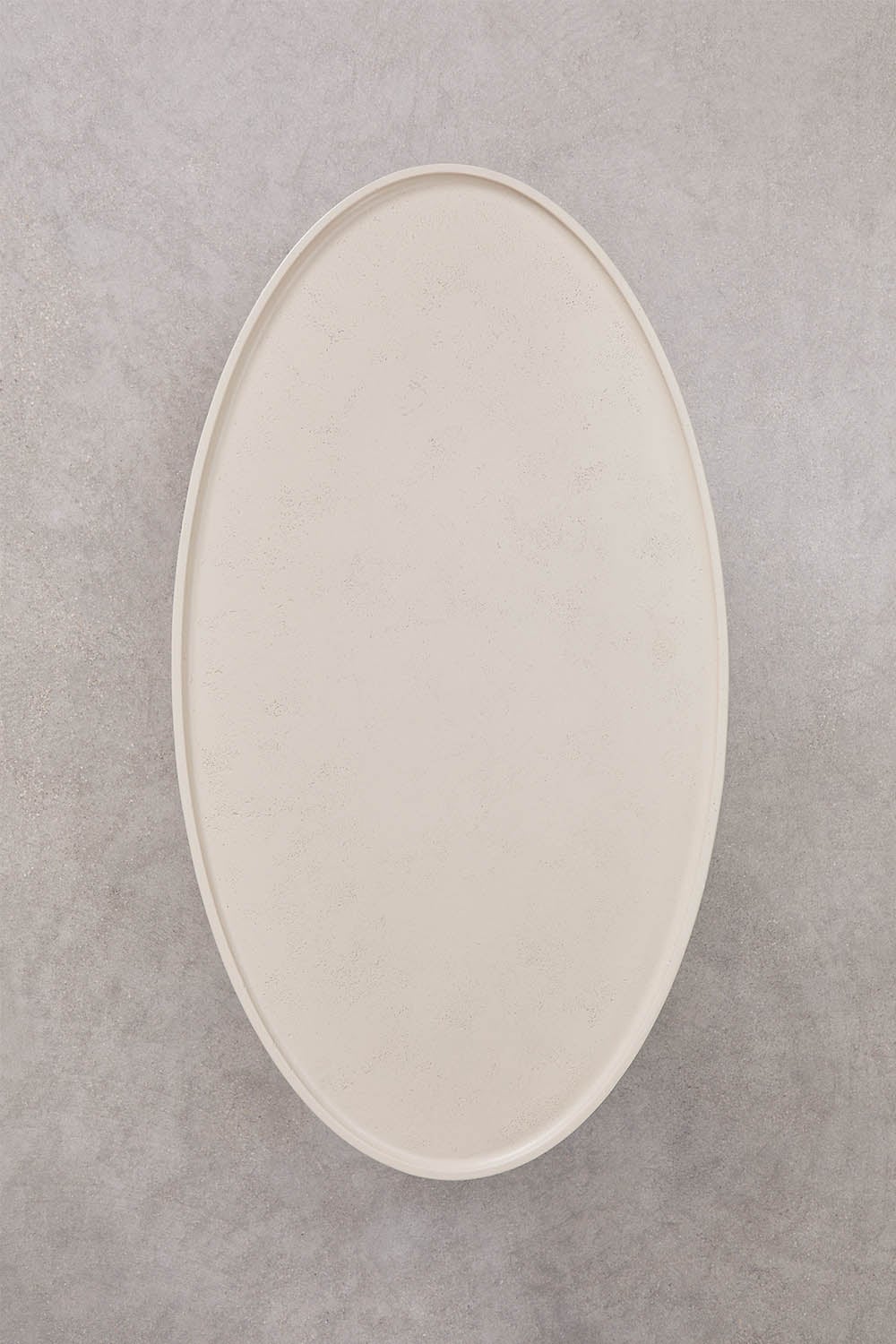Oval coffee table LUNOURA 110x60 cm, cement