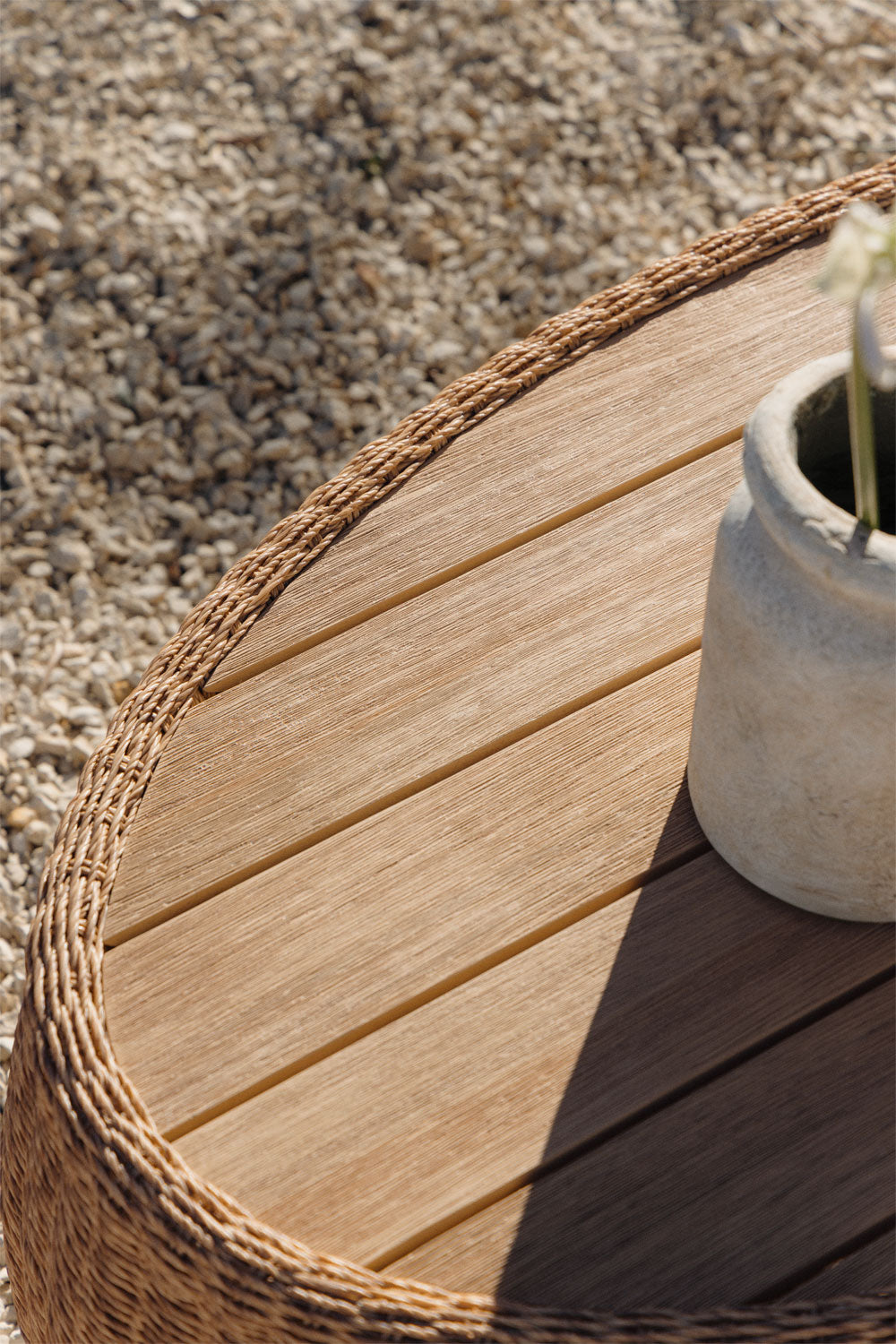 BALI oval outdoor table, acacia