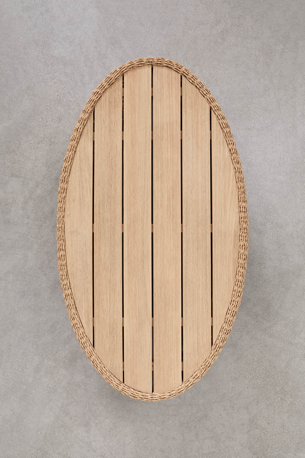 BALI oval outdoor table, acacia