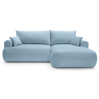 Kampinė sofa CORMAC – bendras vaizdas, mėlyna