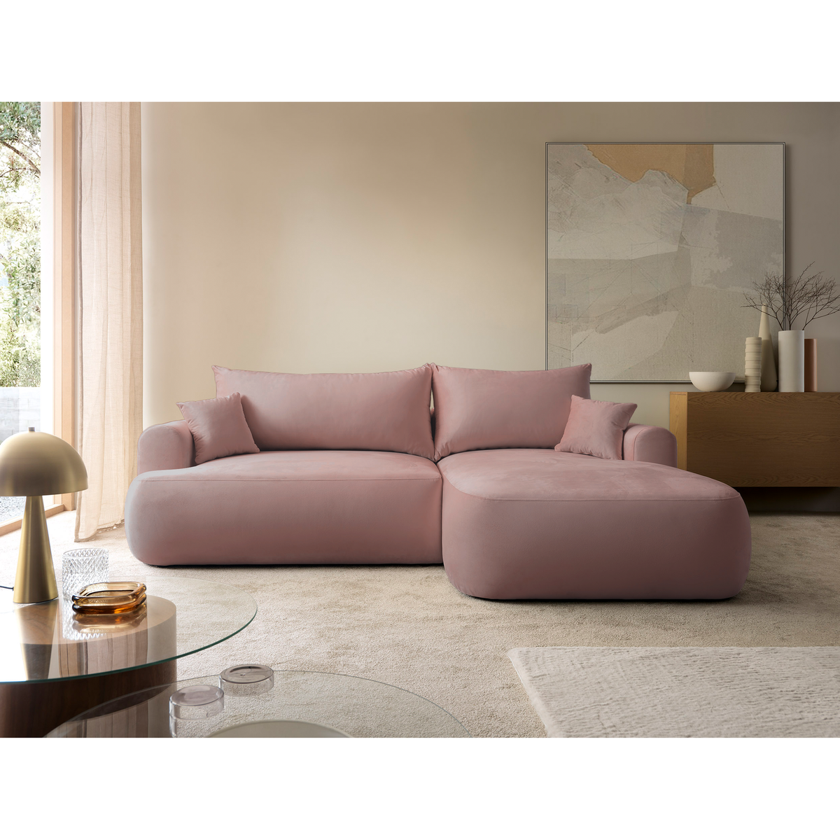 Kampinė sofa CORMAC svetainėje