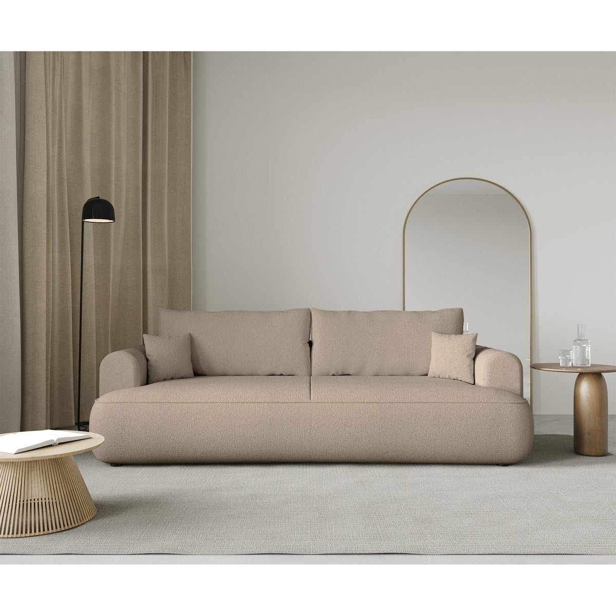 Sofa-lova CORMAC interjere su dekoro elementais