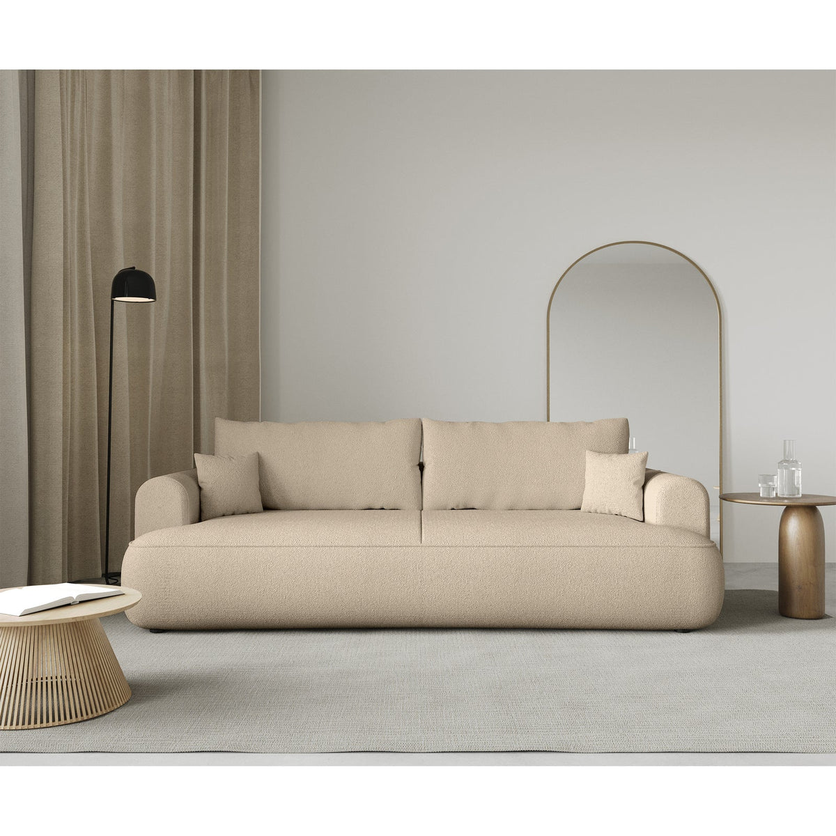 Sofa-lova CORMAC stilingame svetainės interjere