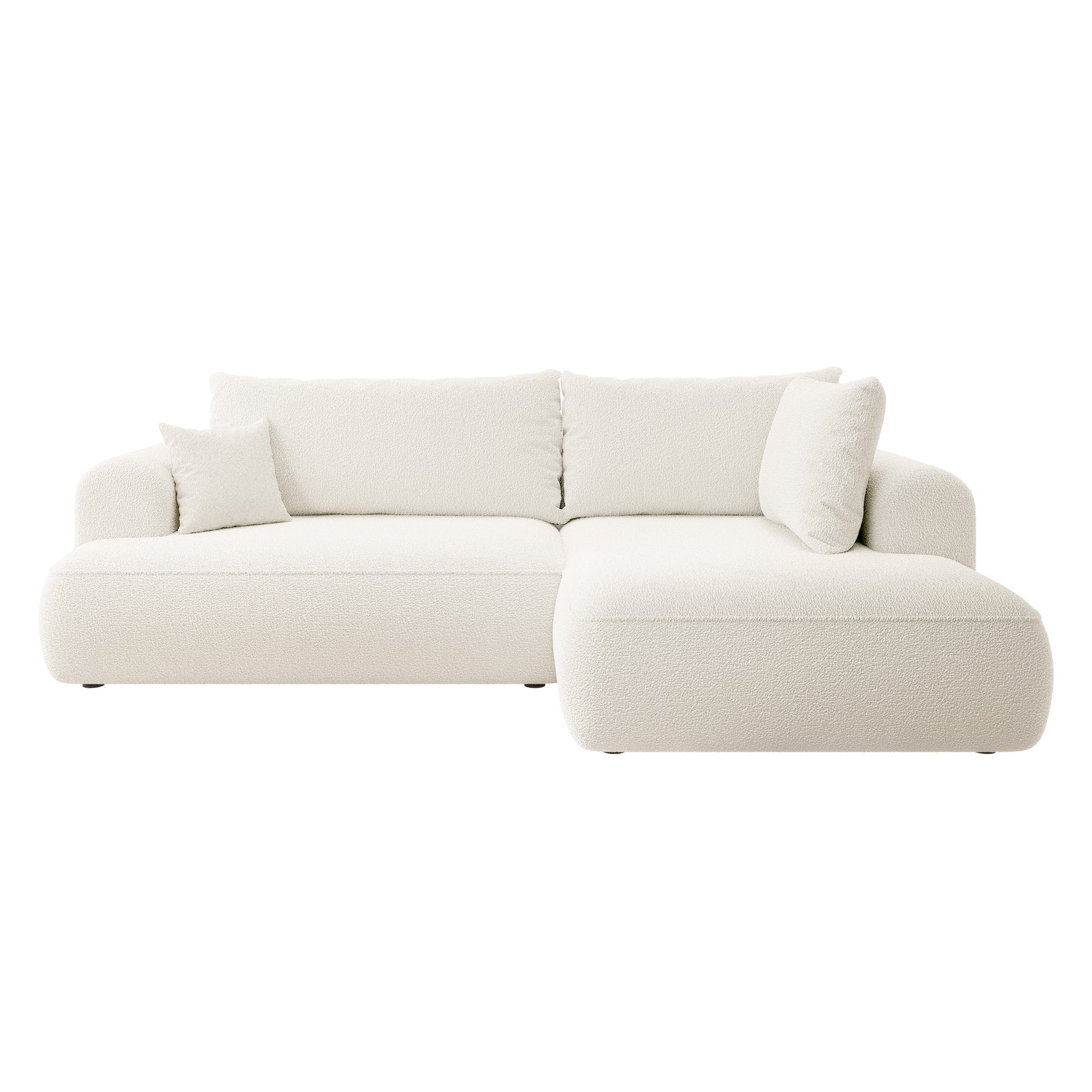 Kampinė sofa-lova CORMAC, kreminė