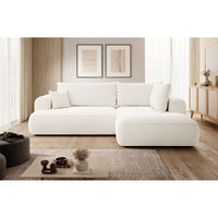 Kampinė sofa-lova CORMAC, kreminė