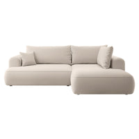 Kampinė sofa-lova CORMAC, šviesiai smėlinė