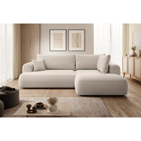 Kampinė sofa-lova CORMAC, šviesiai smėlinė