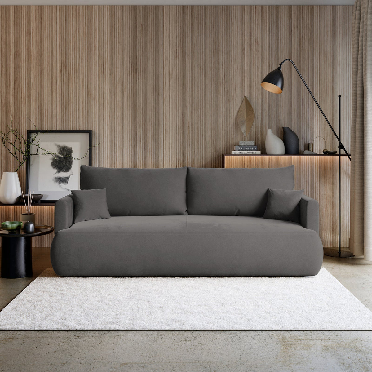 Sofa-lova CORMAC mini svetainės interjere