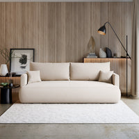 Sofa-lova CORMAC mini minimalistiniame svetainės interjere