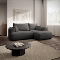 Kampinė sofa CORMAC mini namų aplinkoje