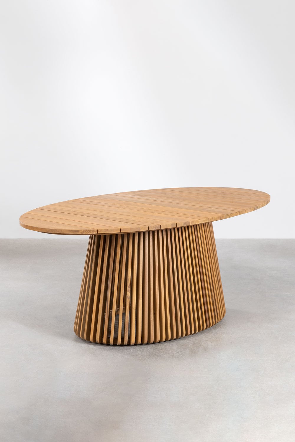 Oval dining table ROBURO, acacia wood