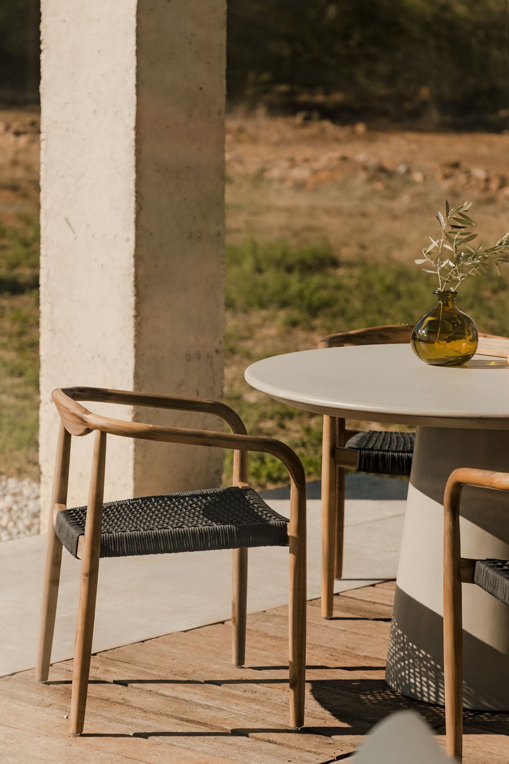 Outdoor chair GRANUM, anthracite grey
