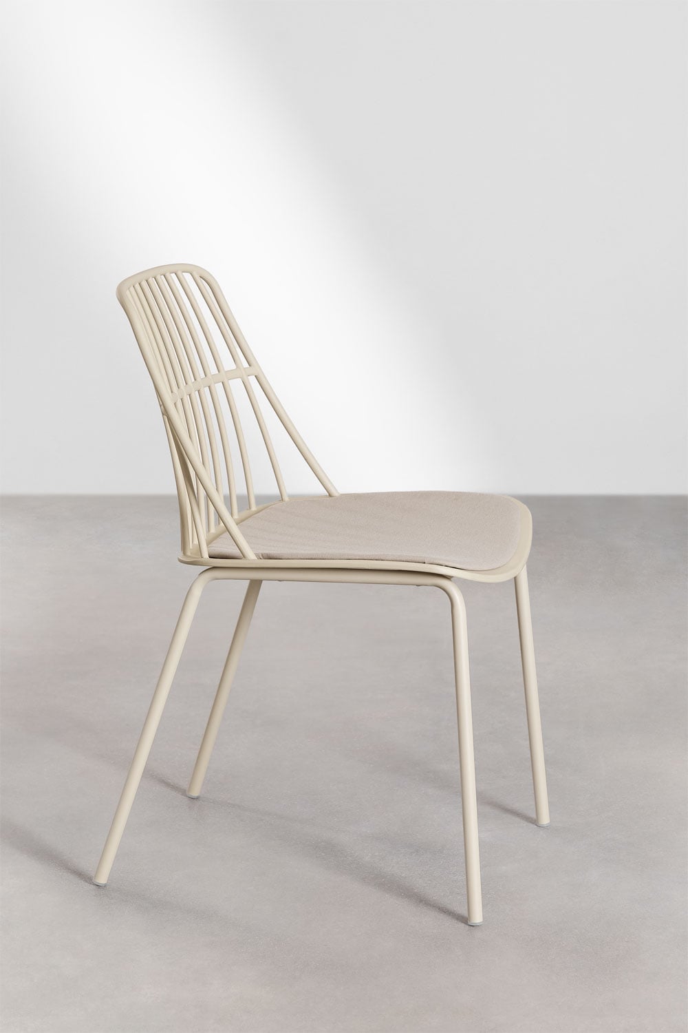 Outdoor dining set SCAND, 5 pieces, cream