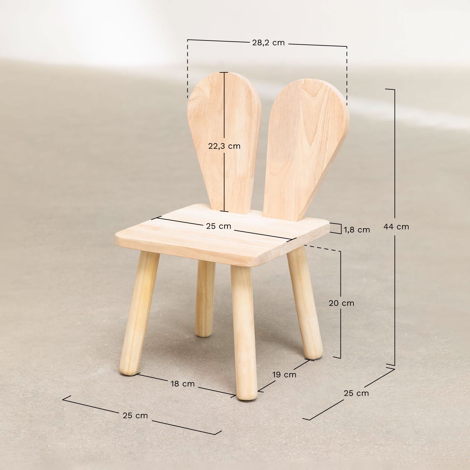 BUNNY bērnu koka krēsls