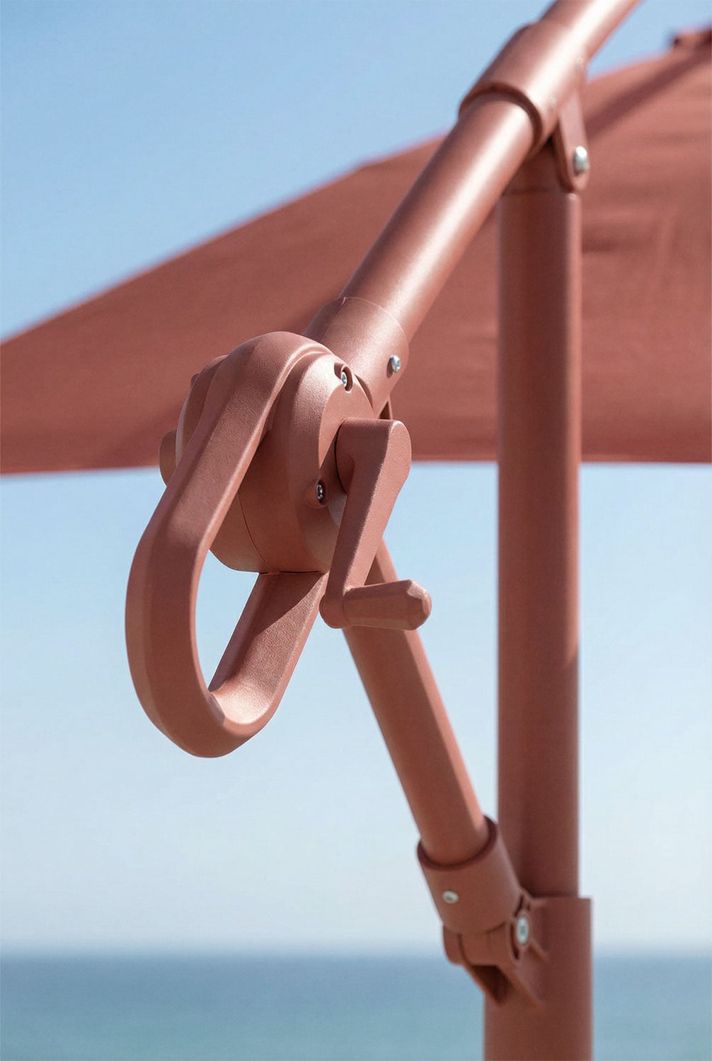 Outdoor umbrella SASIMPLO, terracotta