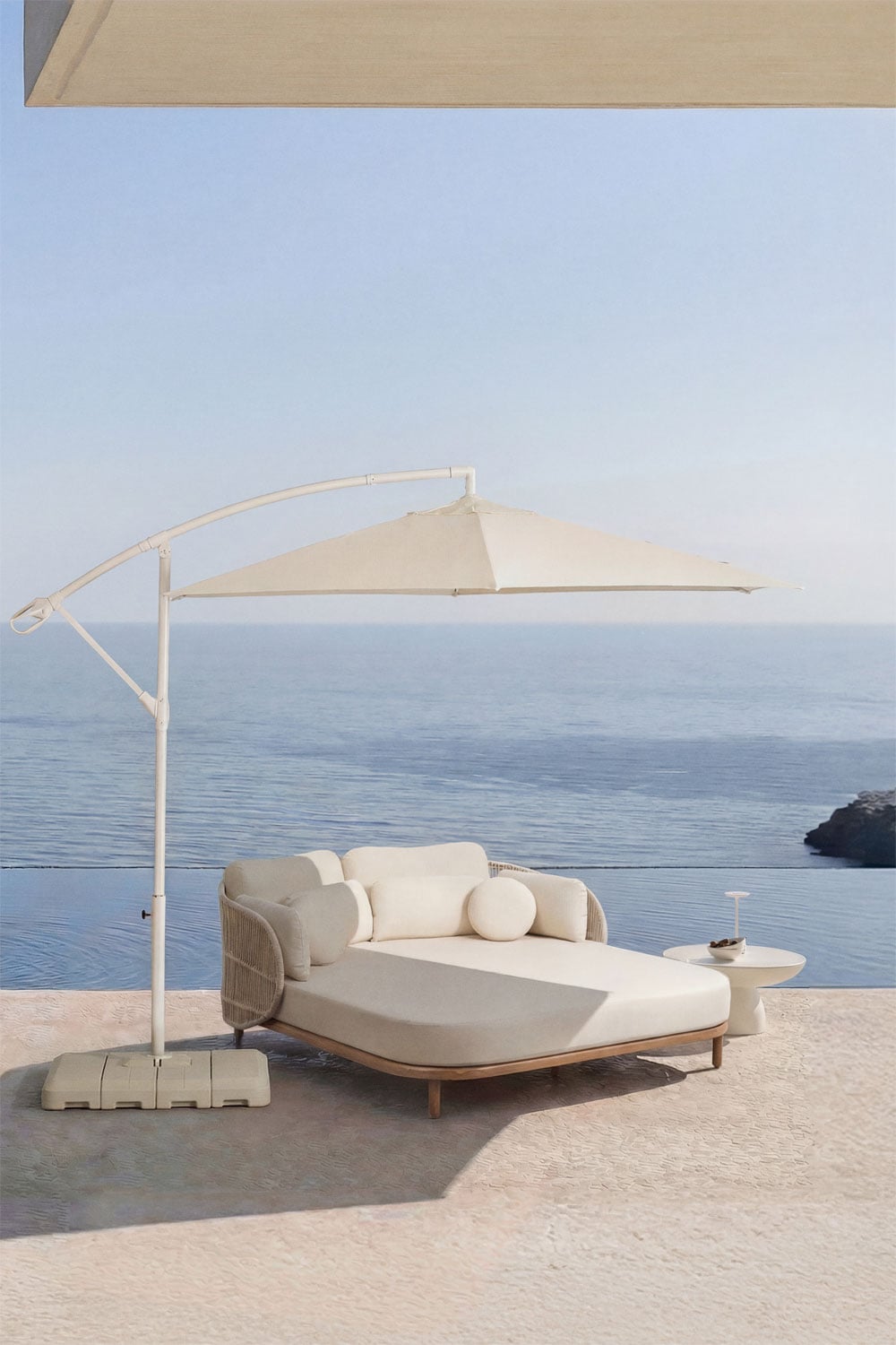 Outdoor umbrella SASIMPLO, terracotta