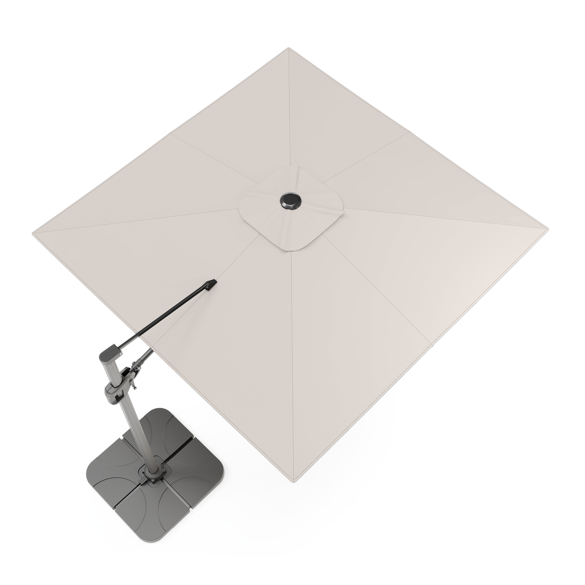Garden umbrella VENISE, 4x3 m, sand