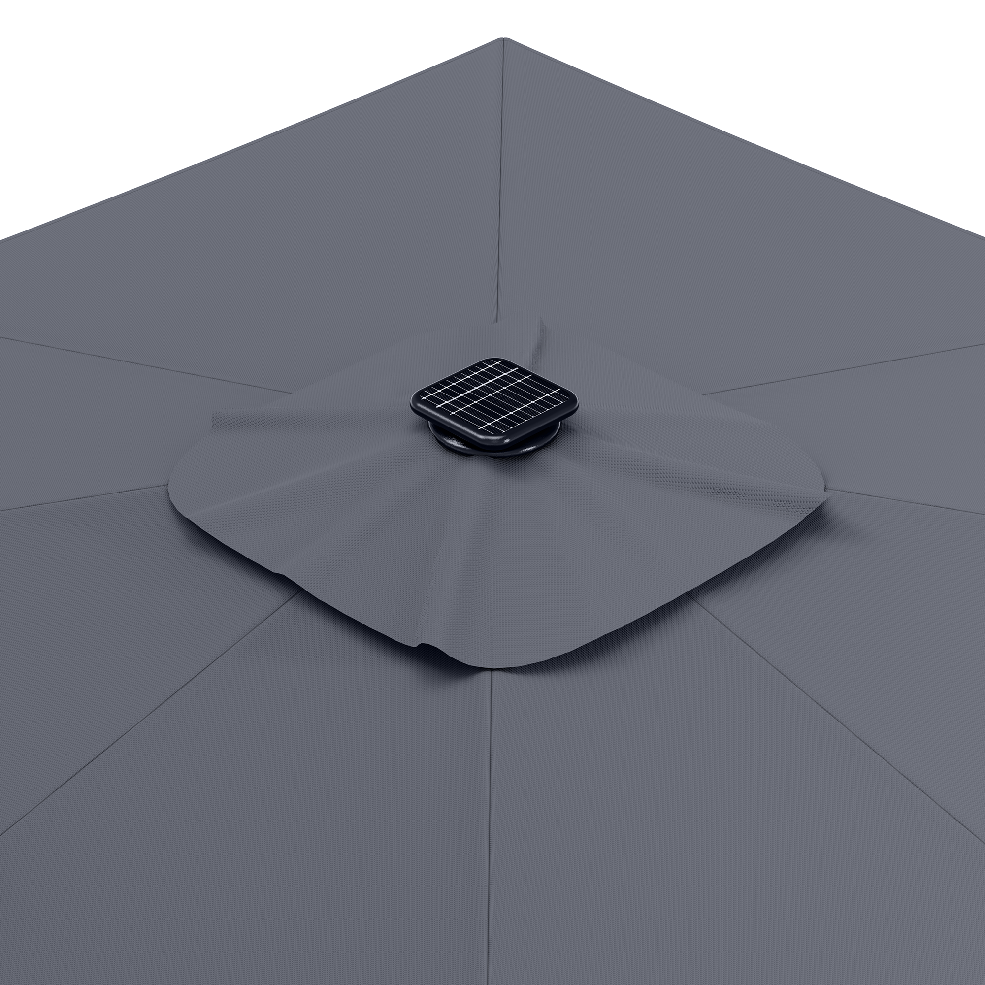Garden umbrella VENISE DELUXE, LED, grey, 4x3 m
