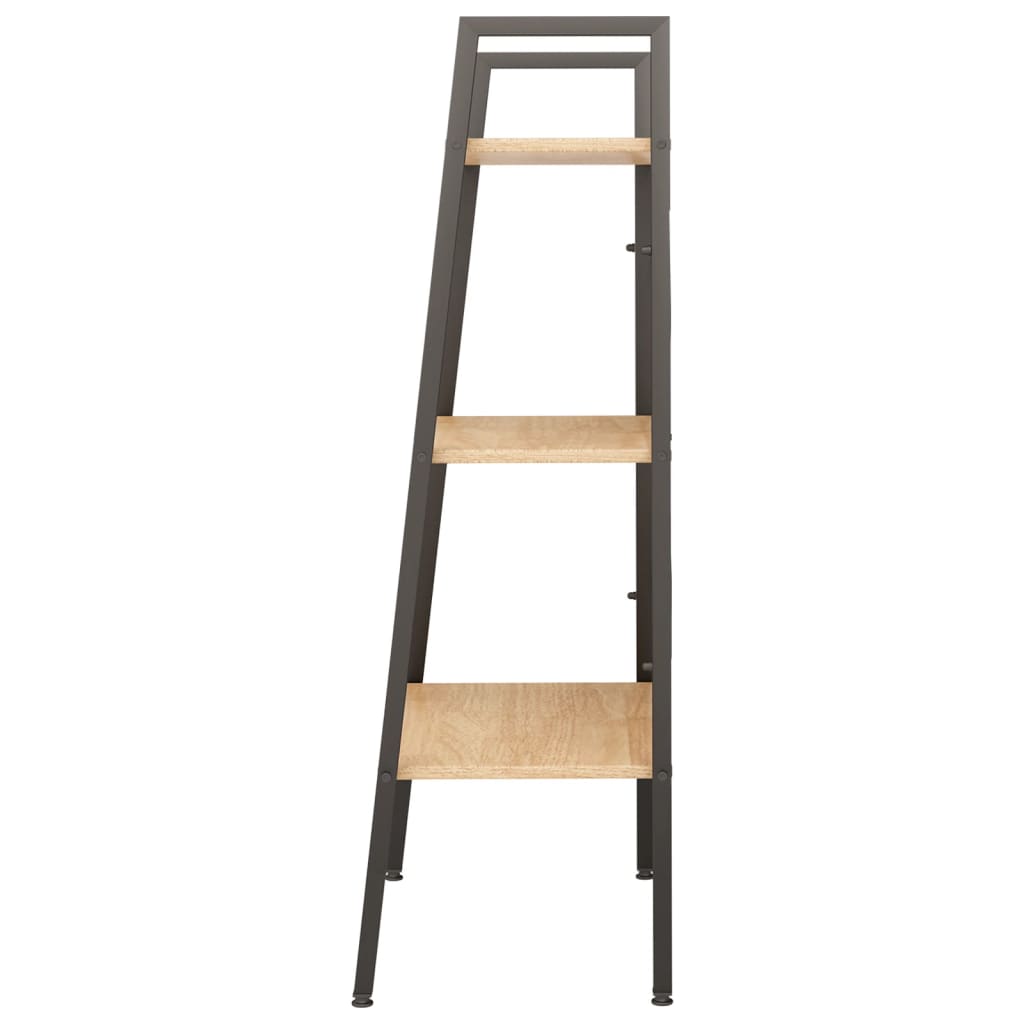 Pastatoma lentyna, 3 aukštų, šviesiai ruda/juoda, 56x35x108cm - Namų Idėja