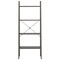 Pastatoma lentyna, 4 aukštų, juodos spalvos, 56x35x140cm - Namų Idėja