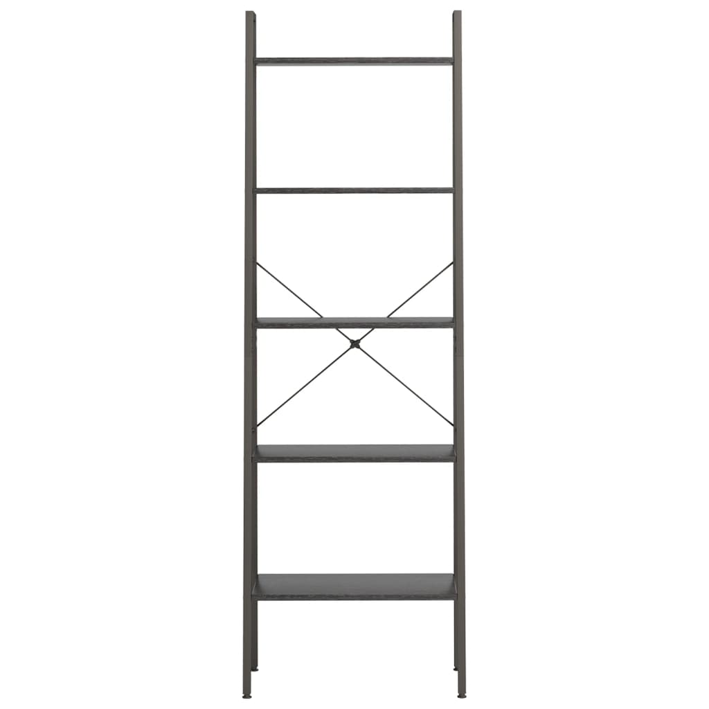 Pastatoma lentyna, 5 aukštų, juodos spalvos, 56x35x174cm - Namų Idėja
