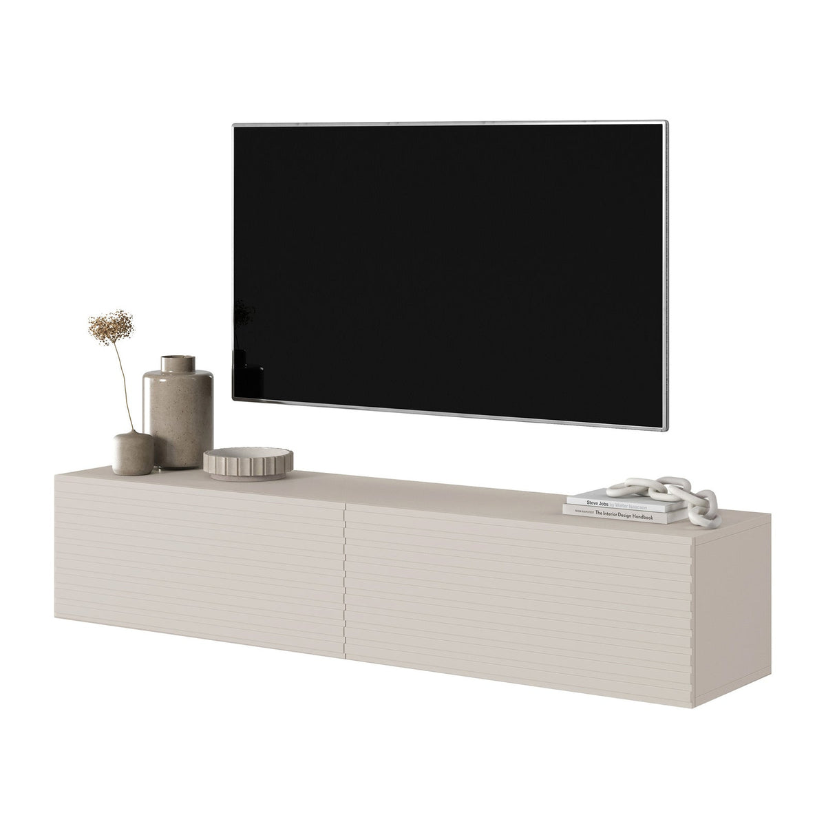 TV spintelė HUGHIE, 140 cm, kašmyras