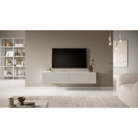 TV spintelė HUGHIE, 140 cm, kašmyras panoraminis vaizdas