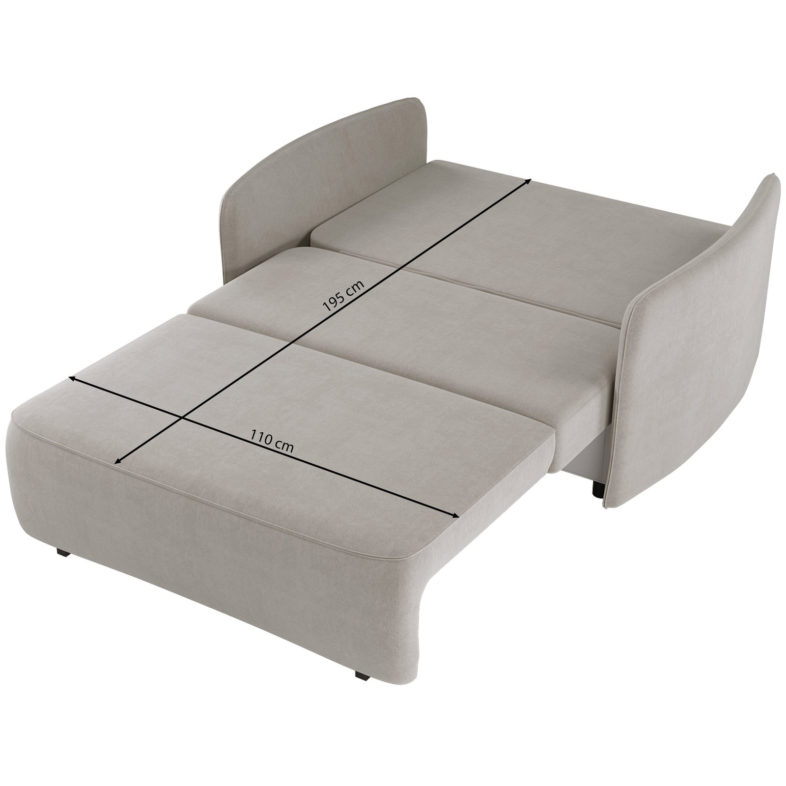 Sofa-lova PAXI, slyvinė šenilas
