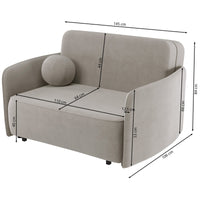 Sofa-lova PAXI, slyvinė šenilas