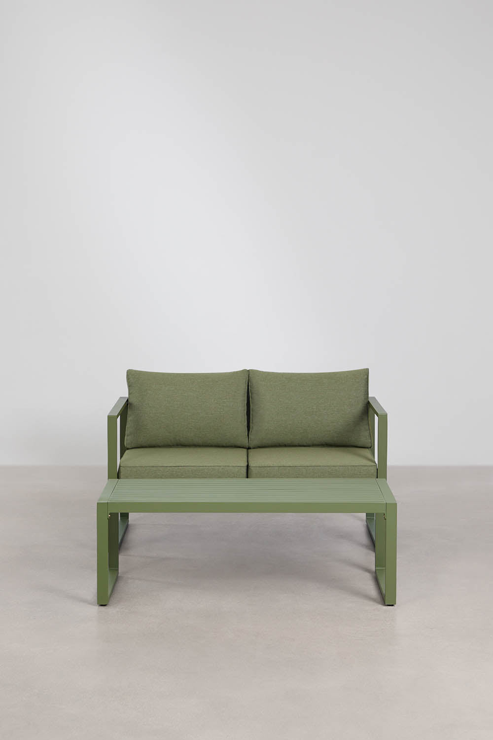 ALCANTO set, two-seater, olive green
